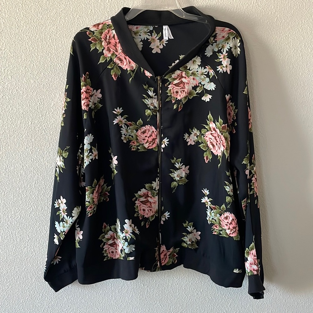 Black Floral Jacket
